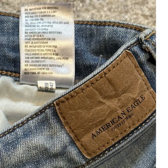 American Eagle Outfitters Super Stretch Jegging Distressed Misses Size 2 Skinny - Picture 9 of 9
